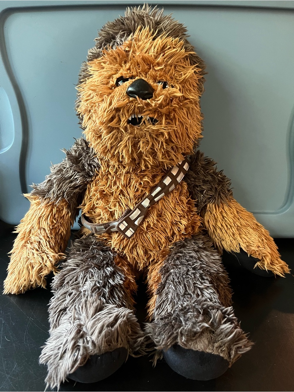 Build-A-Bear Brown and Tan Chewbacca Plush with Bandolier- used